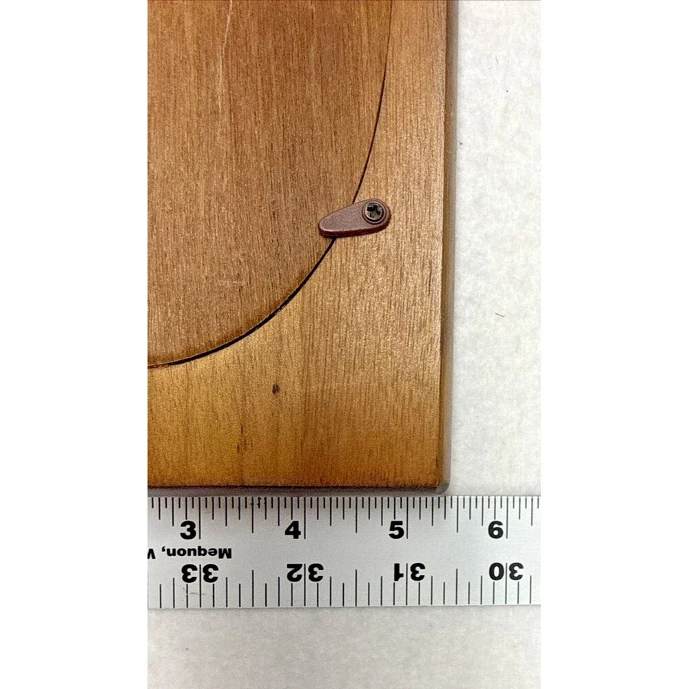 Wood Folding Double Picture Frame Oval 6.5